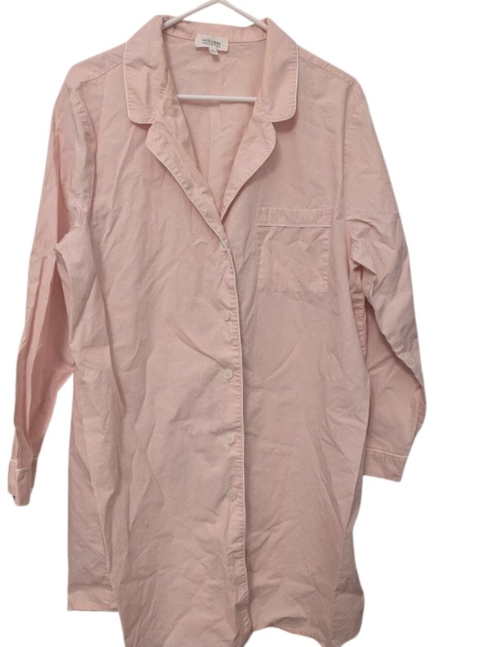 Haven Well Within light pink cotton night shirt night dress Size XL